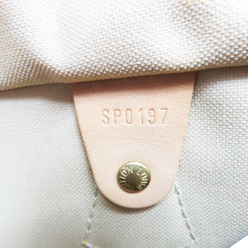 白色 棋盤格 PVC塗層帆布 Speedy Bandoriere 30 兩用包【LOUIS VUITTON LV 路易威登】 N41373-7