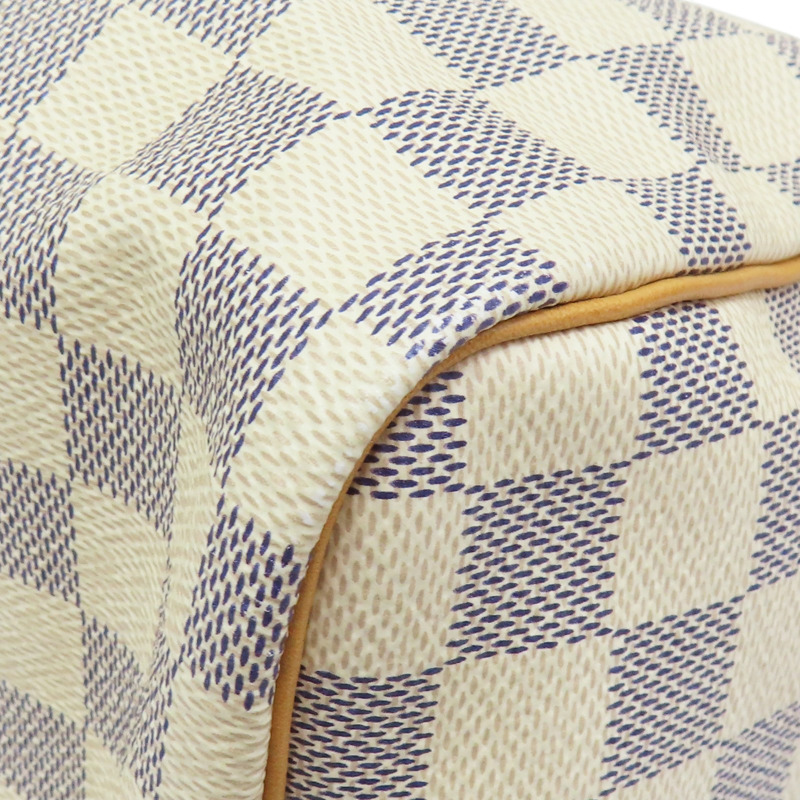 白色 棋盤格 PVC塗層帆布 Speedy Bandoriere 30 兩用包【LOUIS VUITTON LV 路易威登】 N41373-11