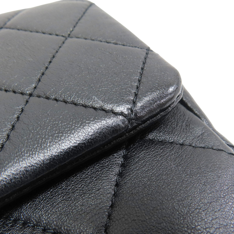 黑色 牛皮 手把 鍊帶 肩背包 金釦【CHANEL 香奈兒】 AS4605-14