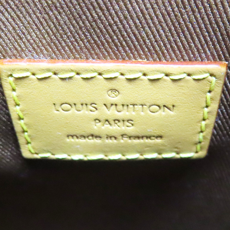 棕色 原花 PVC塗層帆布 Milk Box 肩背包 M44877-5