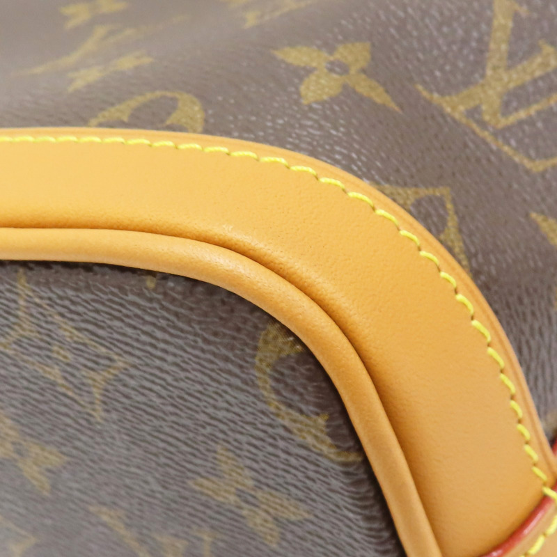 棕色 原花 PVC塗層帆布 Milk Box 肩背包 M44877-9