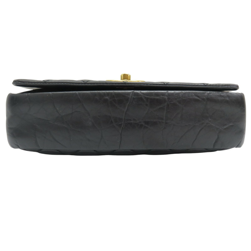 黑色 牛皮 兩用包 金釦【CHANEL 香奈兒】-3