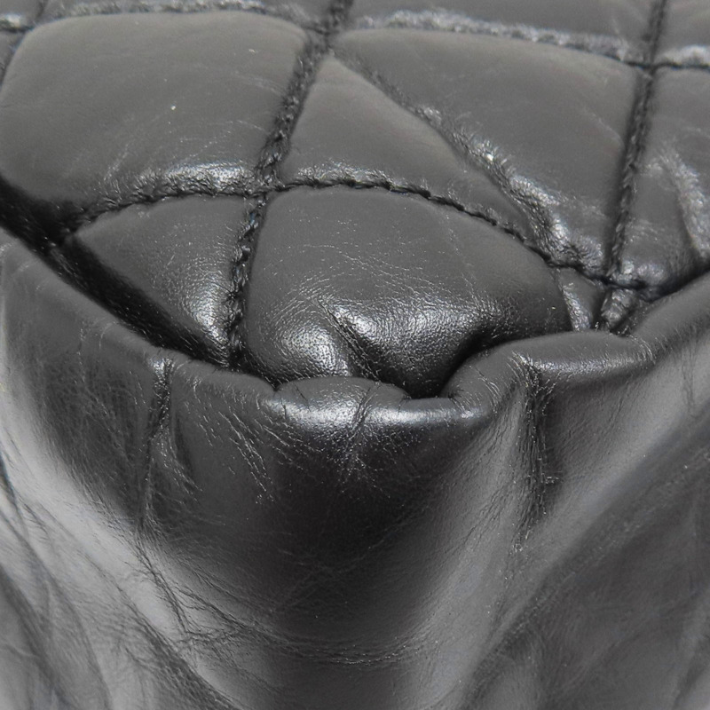 黑色 牛皮 兩用包 金釦【CHANEL 香奈兒】-12