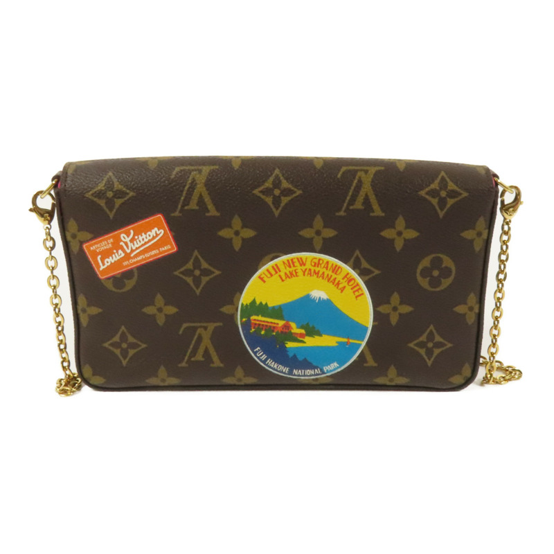 LOUIS VUITTON 【激減優惠】Monogram Pochette Felicie金扣鏈帶肩背袋-1