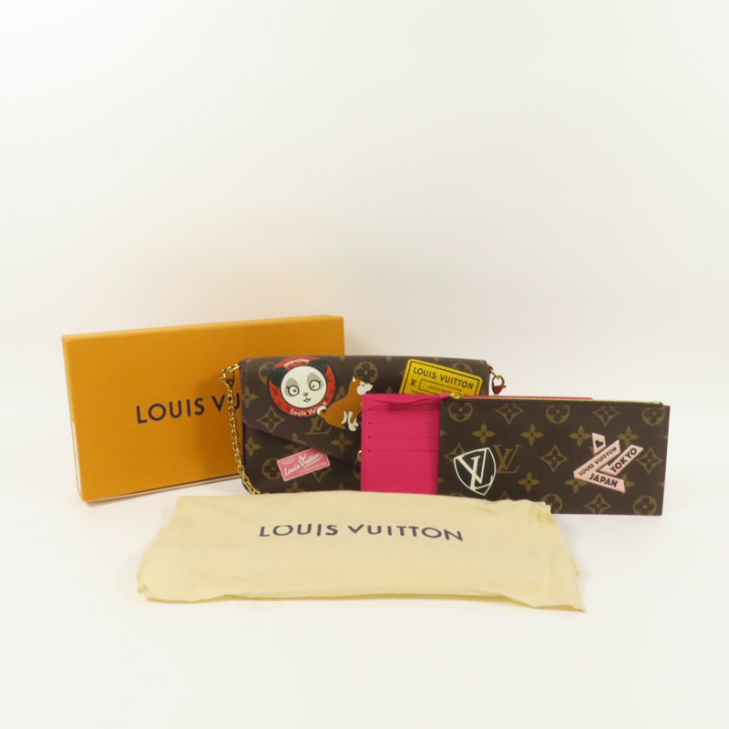 LOUIS VUITTON 【激減優惠】Monogram Pochette Felicie金扣鏈帶肩背袋-12