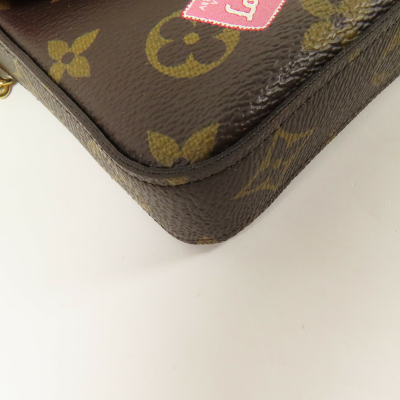 LOUIS VUITTON 【激減優惠】Monogram Pochette Felicie金扣鏈帶肩背袋-13