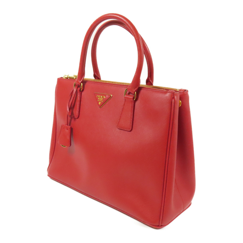 PRADA Saffiano皮革Shoulder Bag金扣手挽肩背兩用袋-2