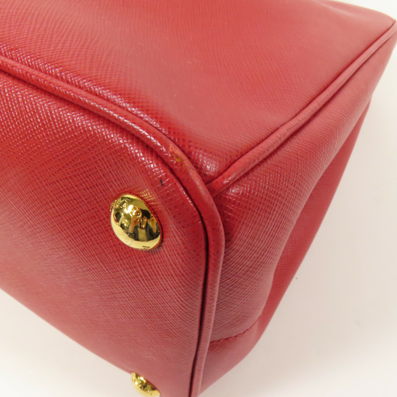 PRADA Saffiano皮革Shoulder Bag金扣手挽肩背兩用袋-15