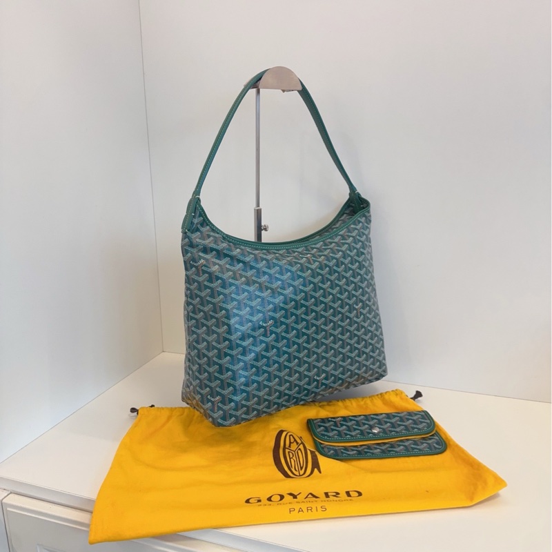 【近新閒置❤️】 Goyard  Boheme Hobo 綠色 子母腋下購物袋 手提包單肩包-3