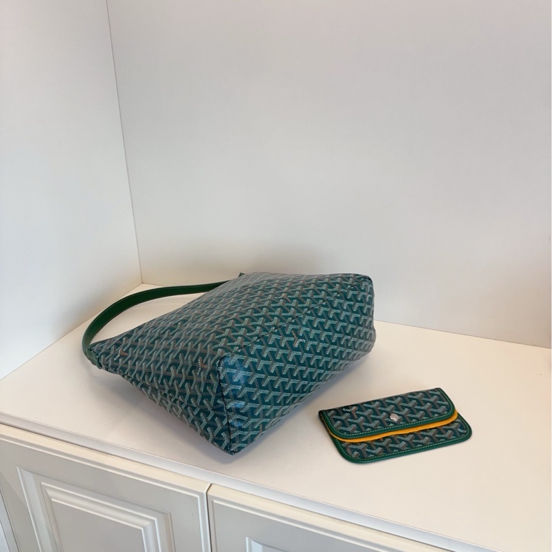 【近新閒置❤️】 Goyard  Boheme Hobo 綠色 子母腋下購物袋 手提包單肩包-4