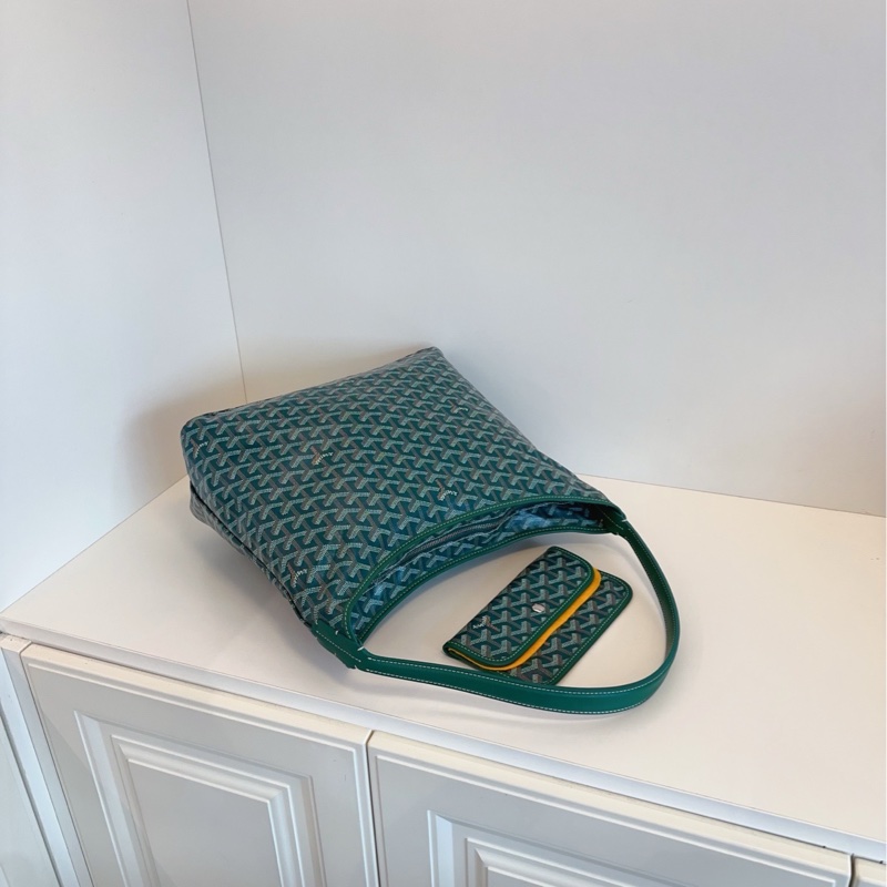 【近新閒置❤️】 Goyard  Boheme Hobo 綠色 子母腋下購物袋 手提包單肩包-6