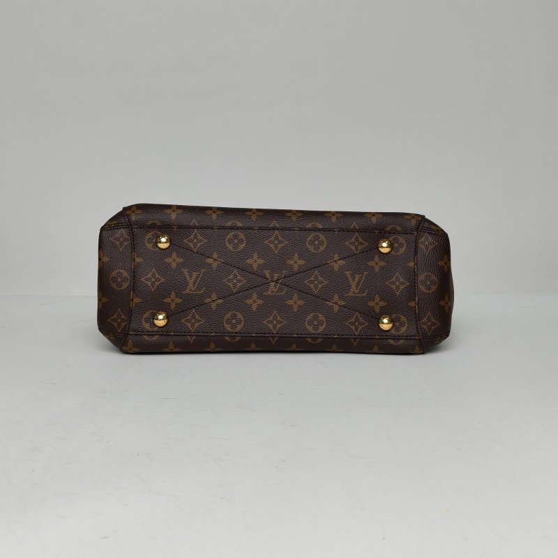 LOUIS VUITTON Montaigne蒙田中號33老花PVC金扣2016肩背包-4