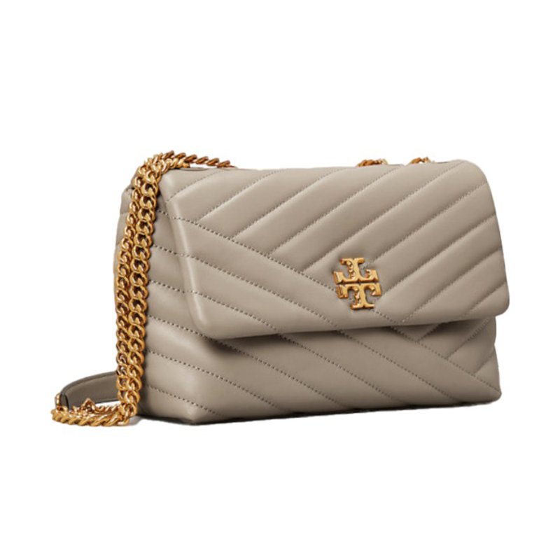 【TORY BURCH】絎縫皮革兩用包-大象灰-2