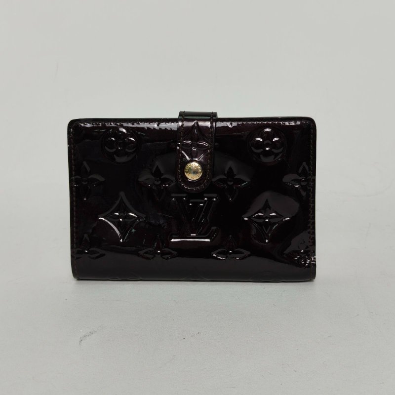 LOUIS VUITTON 車厘子紅漆皮2015錢包肩背包-0