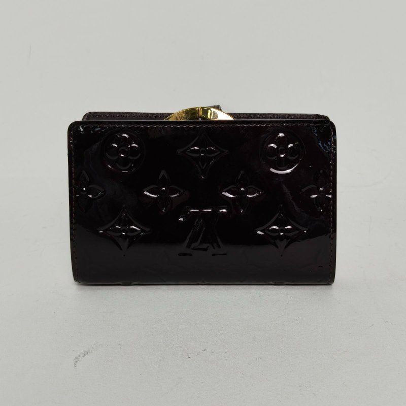 LOUIS VUITTON 車厘子紅漆皮2015錢包肩背包-2