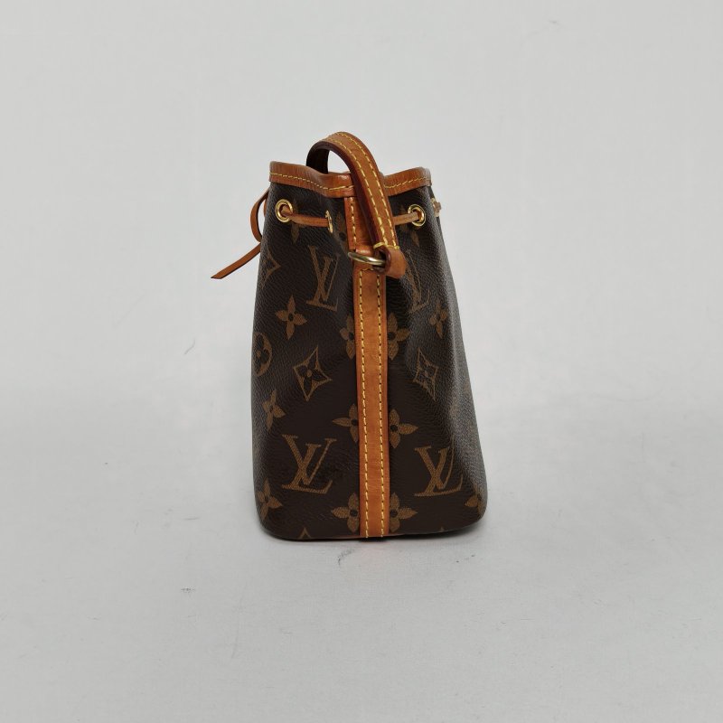 LOUIS VUITTON NOÉ水桶包Nano13老花PVC金扣2019肩背包-3