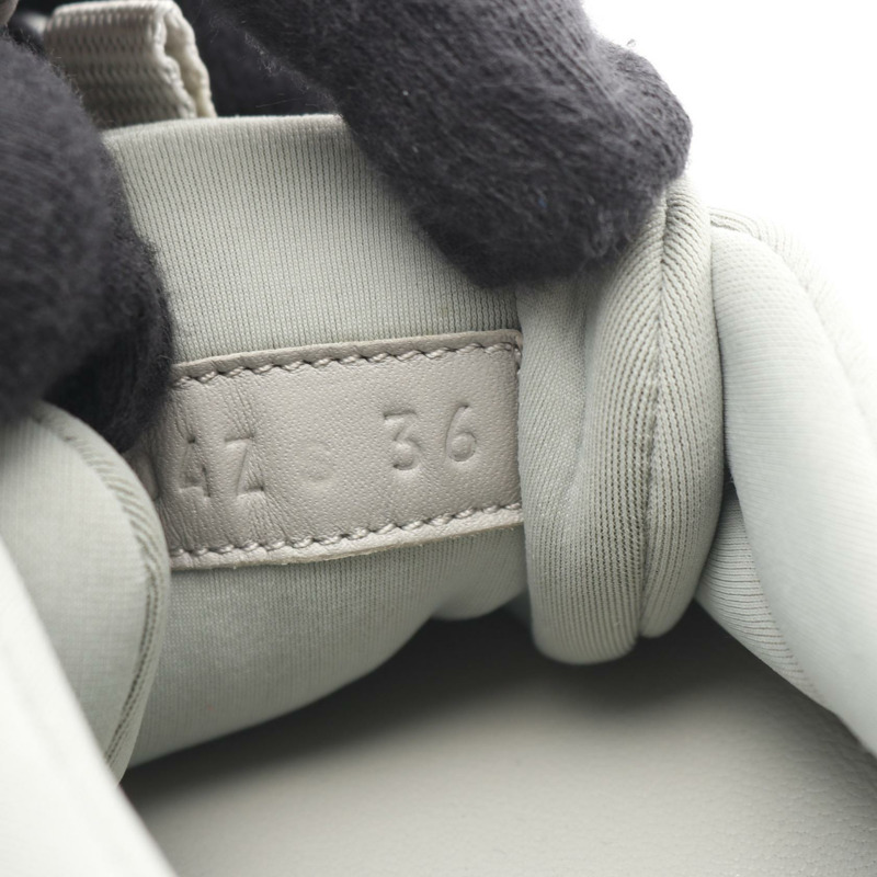 愛馬仕 Miles 運動鞋，皮革/織物，灰色/白色/黑色，二手，女款 36 碼-6