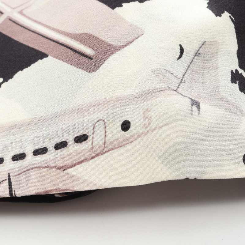 香奈兒荷葉邊裙 P28794W03736 棉絲混紡 黑色 多色 二手 女款 40碼-9