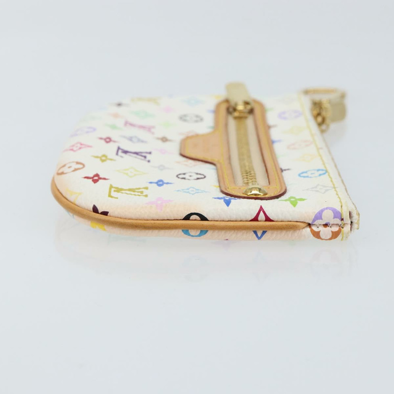 【日本直送】路易威登 Monogram Multicolor Pochette MM 手拿包 白色 M60028 LV 正品 gh1170V-2
