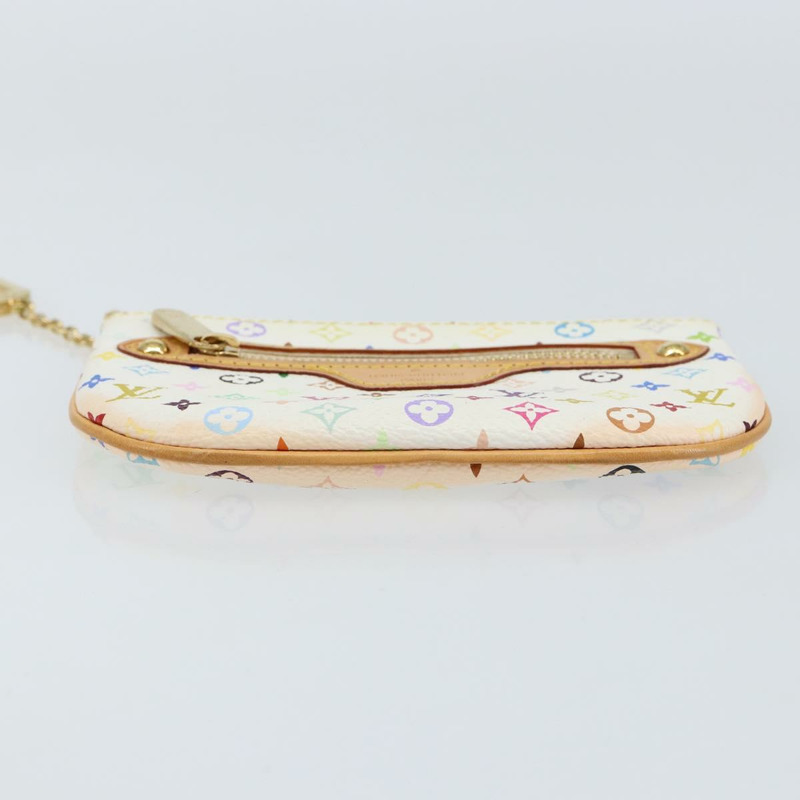 【日本直送】路易威登 Monogram Multicolor Pochette MM 手拿包 白色 M60028 LV 正品 gh1170V-5