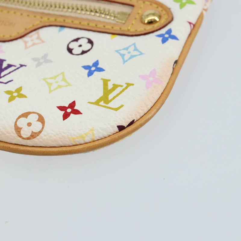 【日本直送】路易威登 Monogram Multicolor Pochette MM 手拿包 白色 M60028 LV 正品 gh1170V-6