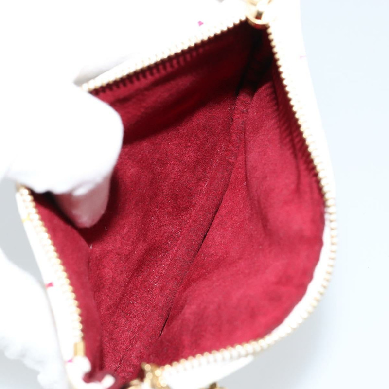 【日本直送】路易威登 Monogram Multicolor Pochette MM 手拿包 白色 M60028 LV 正品 gh1170V-10