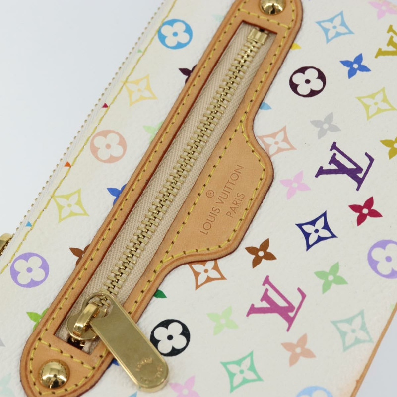 【日本直送】路易威登 Monogram Multicolor Pochette MM 手拿包 白色 M60028 LV 正品 gh1170V-16