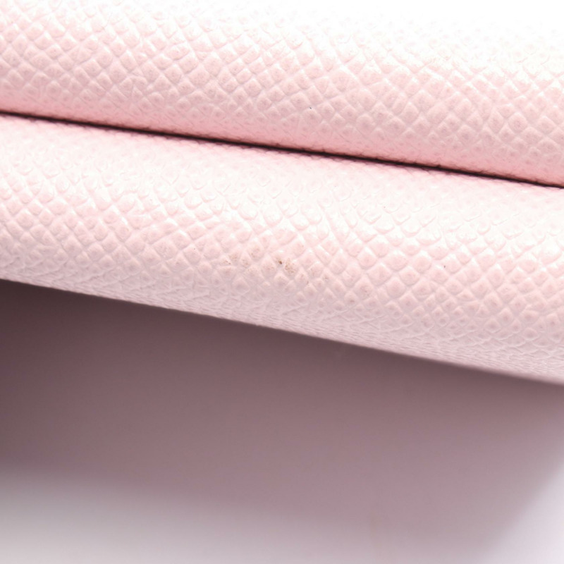 寶格麗 (BVLGARI) 寶格麗 (BVLGARI) 寶格麗 (BVLGARI) Clip 三折錢包，粉紅色皮革，二手，女士，金色五金-7