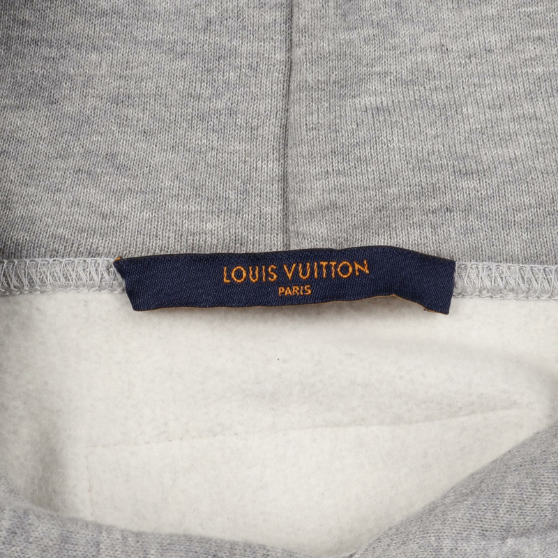 路易威登 TOURIST VS PURIST 硬質連帽衫,純棉材質,灰綠色,二手,男款 XL 碼-2