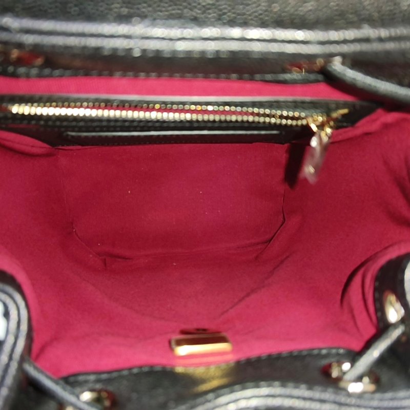 CHANEL URBAN SPIRIT 黑色荔枝紋牛皮菱格紋絎縫雙肩包手提包 金色五金 配件齊全 晶片款 9.9新-6