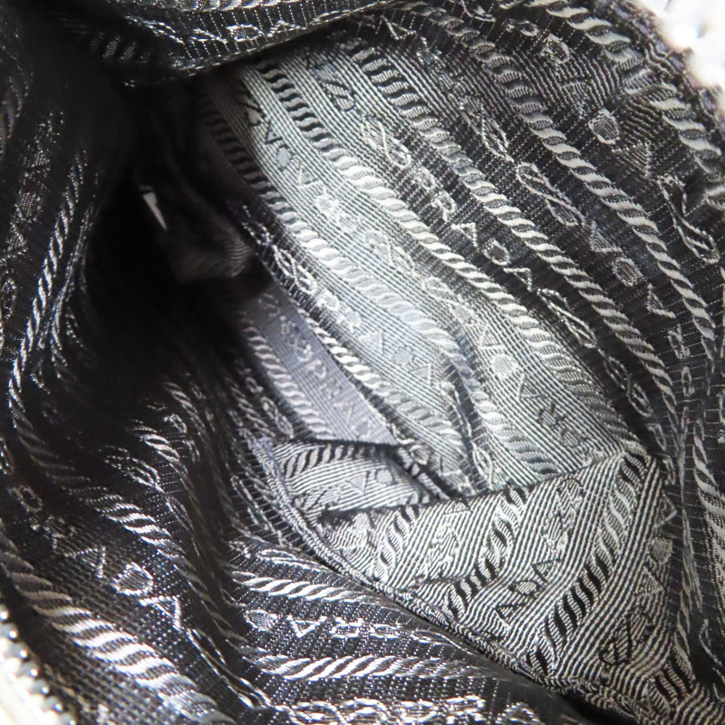 黑白漸層 牛皮 肩背包【PRADA 普拉達】-5