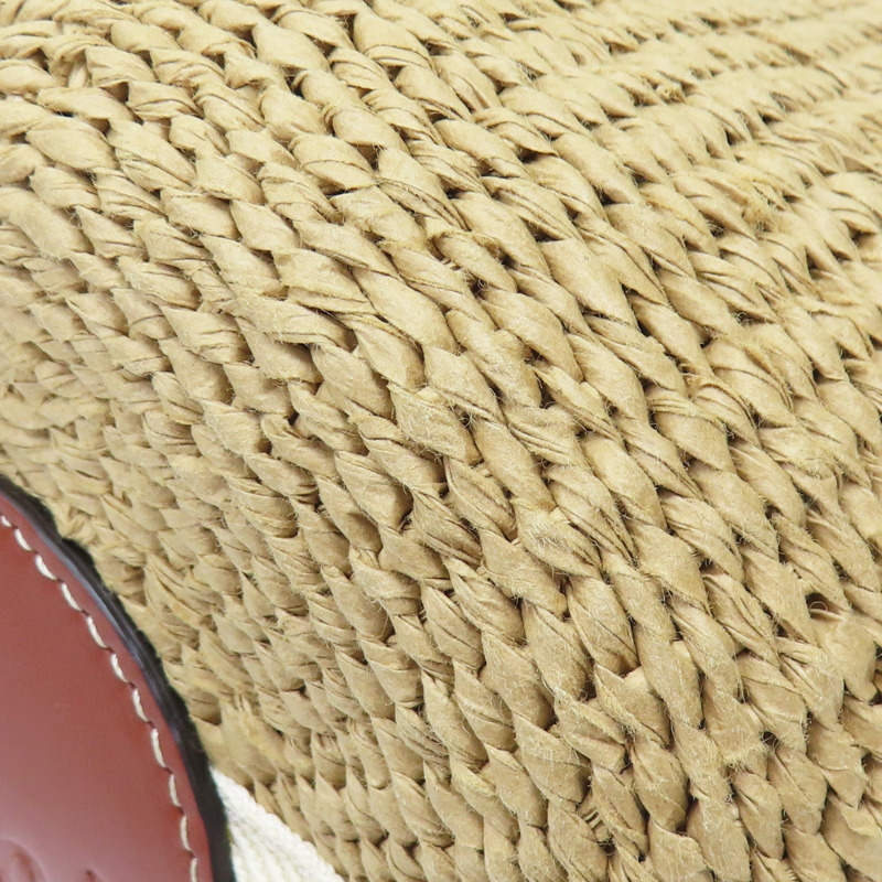 亞麻 Woody Basket 草編 水桶包 肩背包【Chloe 克羅伊】-9