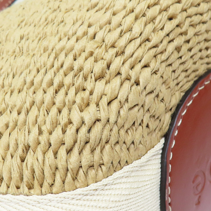 亞麻 Woody Basket 草編 水桶包 肩背包【Chloe 克羅伊】-10