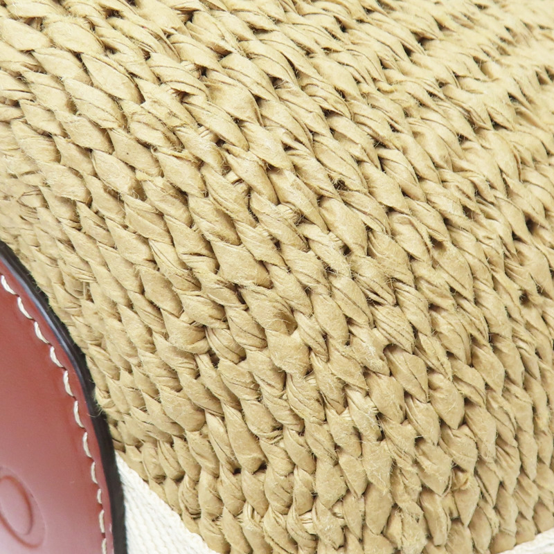 亞麻 Woody Basket 草編 水桶包 肩背包【Chloe 克羅伊】-11