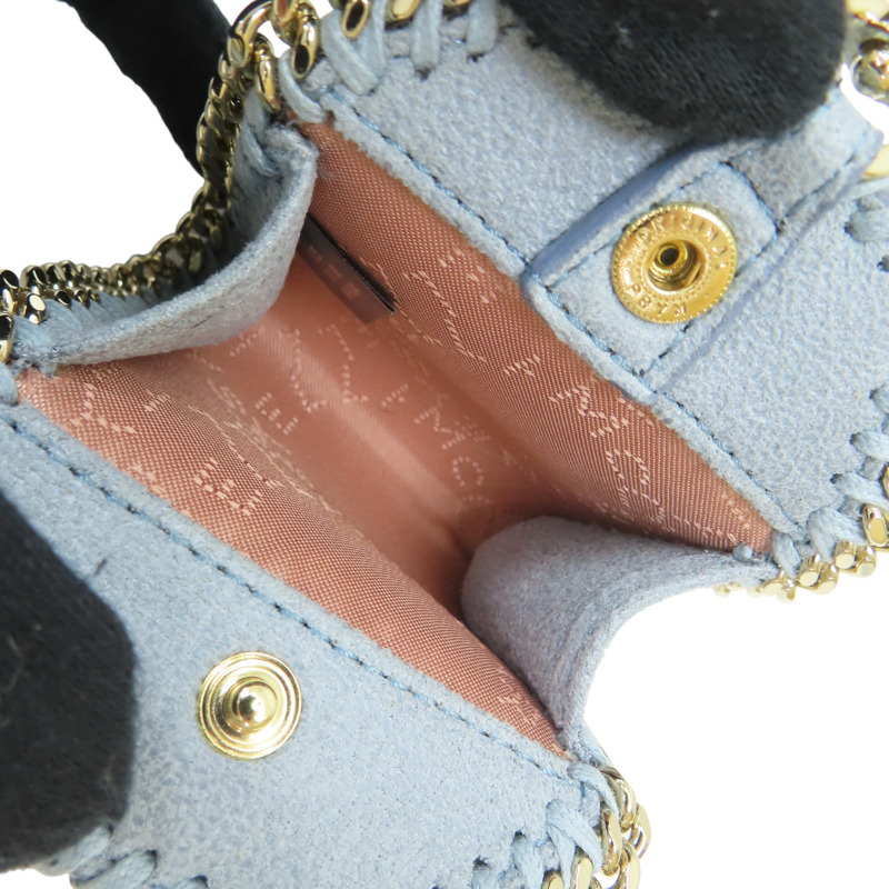 藍色 絨布 吊飾 零錢包 SU25 7V0108【Stella McCartney 史黛拉·麥卡尼】 SU25 7V0108-4