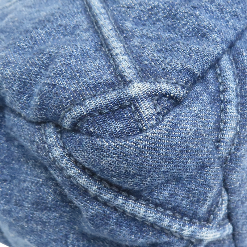 藍色 單寧布 19 26cm 鍊帶 肩背包【CHANEL 香奈兒】 AS1160-12