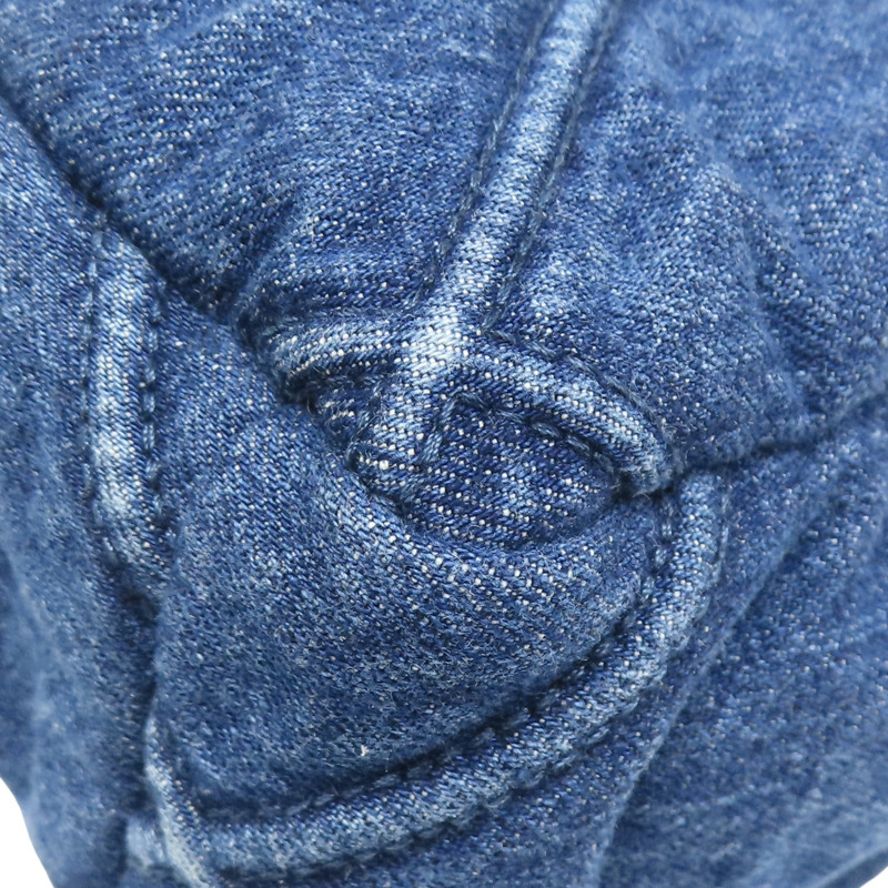 藍色 單寧布 19 26cm 鍊帶 肩背包【CHANEL 香奈兒】 AS1160-13