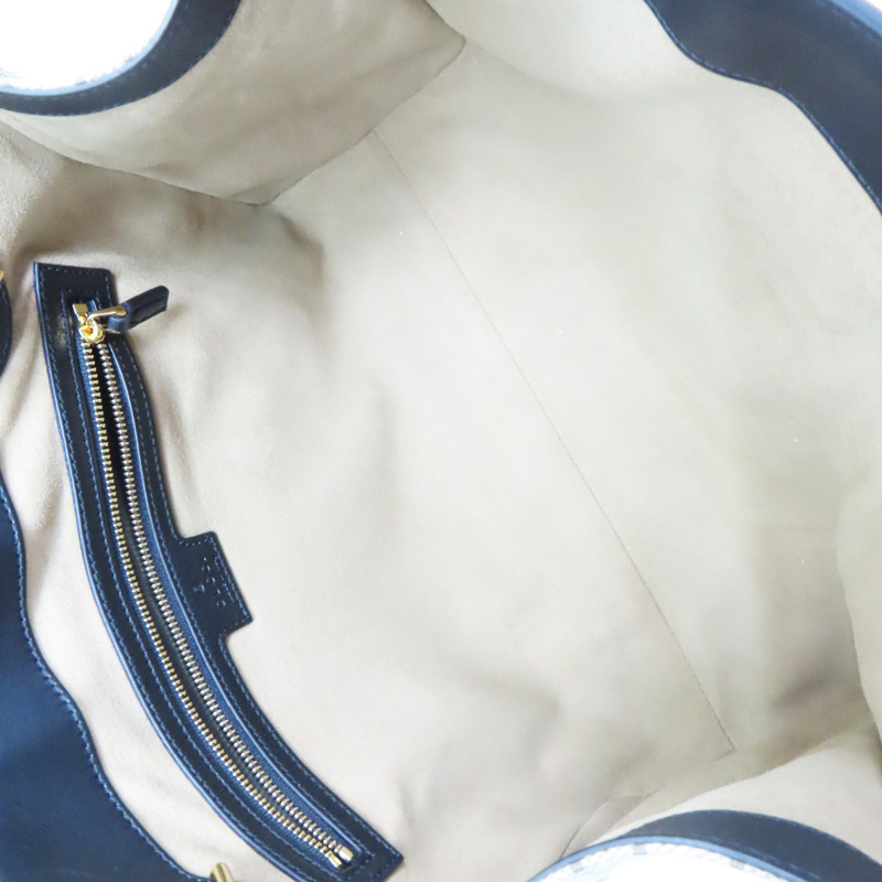 黑色 PVC塗層帆布 肩背包【GUCCI 古馳】 479197-4