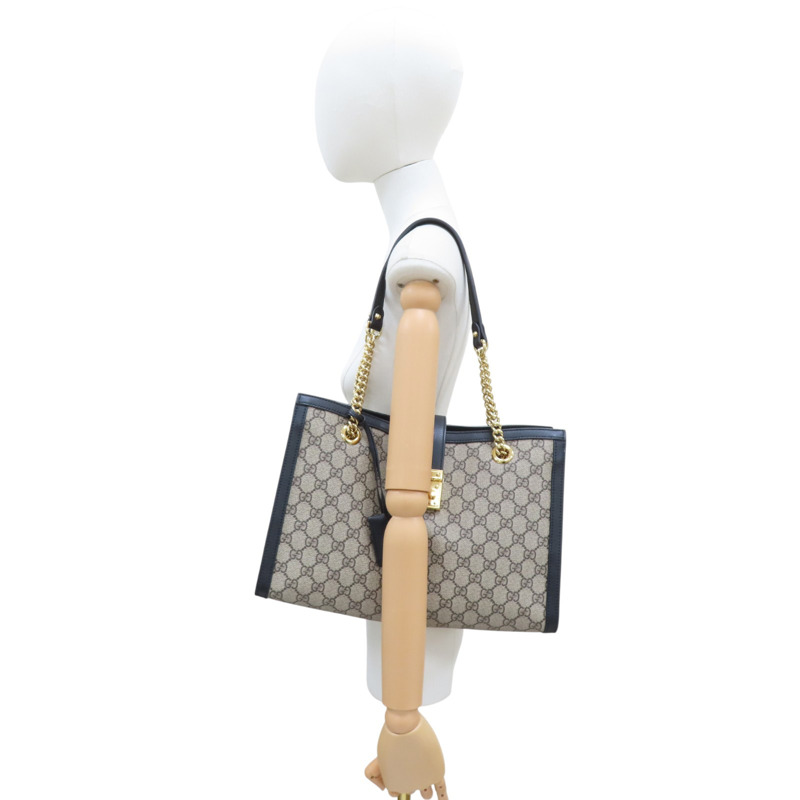 黑色 PVC塗層帆布 肩背包【GUCCI 古馳】 479197-8