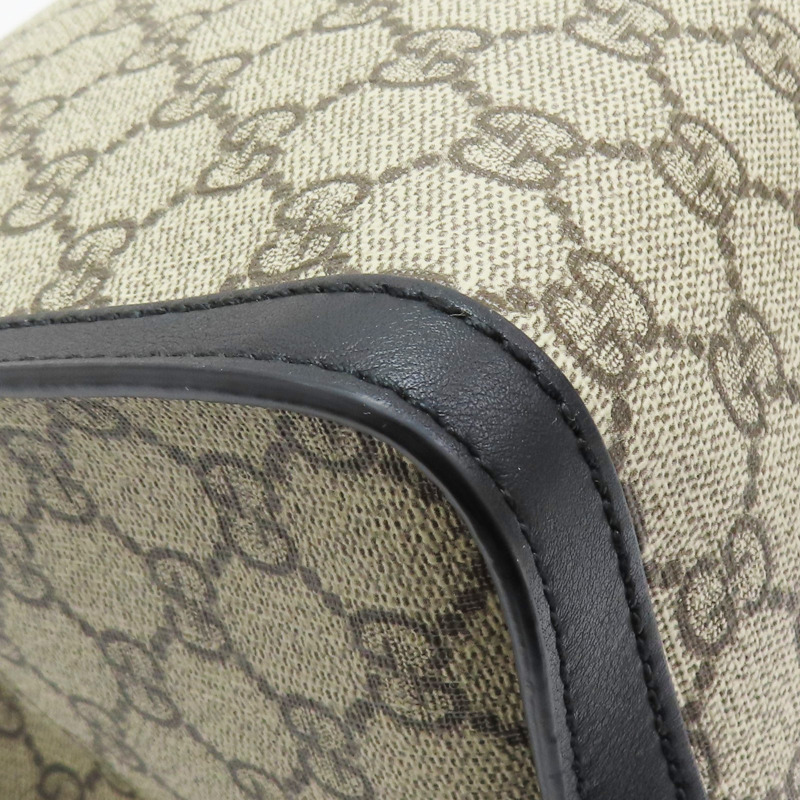 黑色 PVC塗層帆布 肩背包【GUCCI 古馳】 479197-11