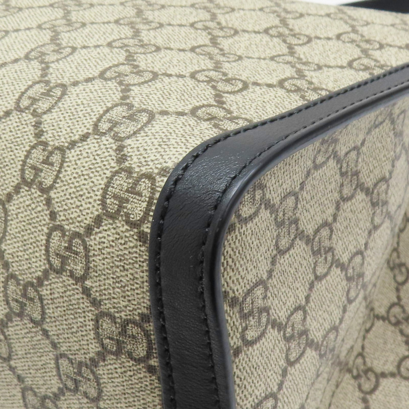 黑色 PVC塗層帆布 肩背包【GUCCI 古馳】 479197-12