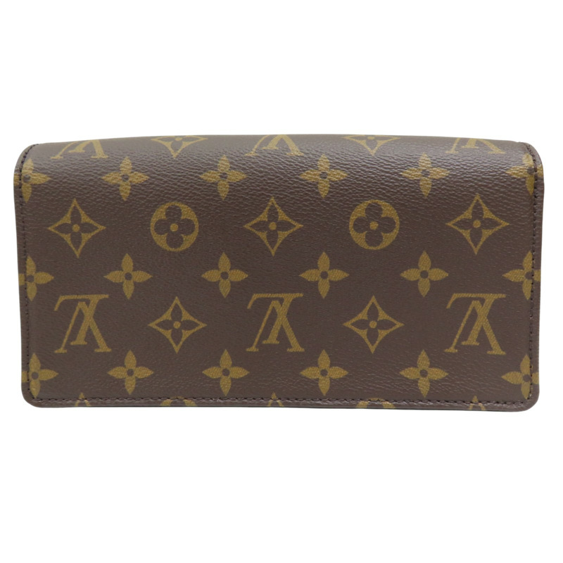 棕色 原花 PVC塗層帆布 鍊帶 肩背包【LOUIS VUITTON LV 路易威登】 M82509-1
