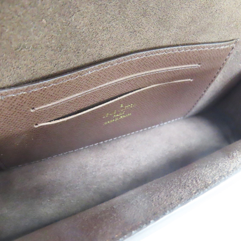 棕色 原花 PVC塗層帆布 鍊帶 肩背包【LOUIS VUITTON LV 路易威登】 M82509-4