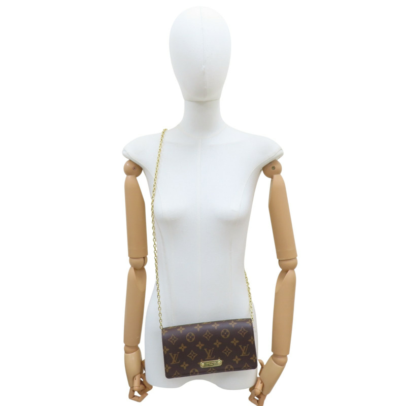 棕色 原花 PVC塗層帆布 鍊帶 肩背包【LOUIS VUITTON LV 路易威登】 M82509-6