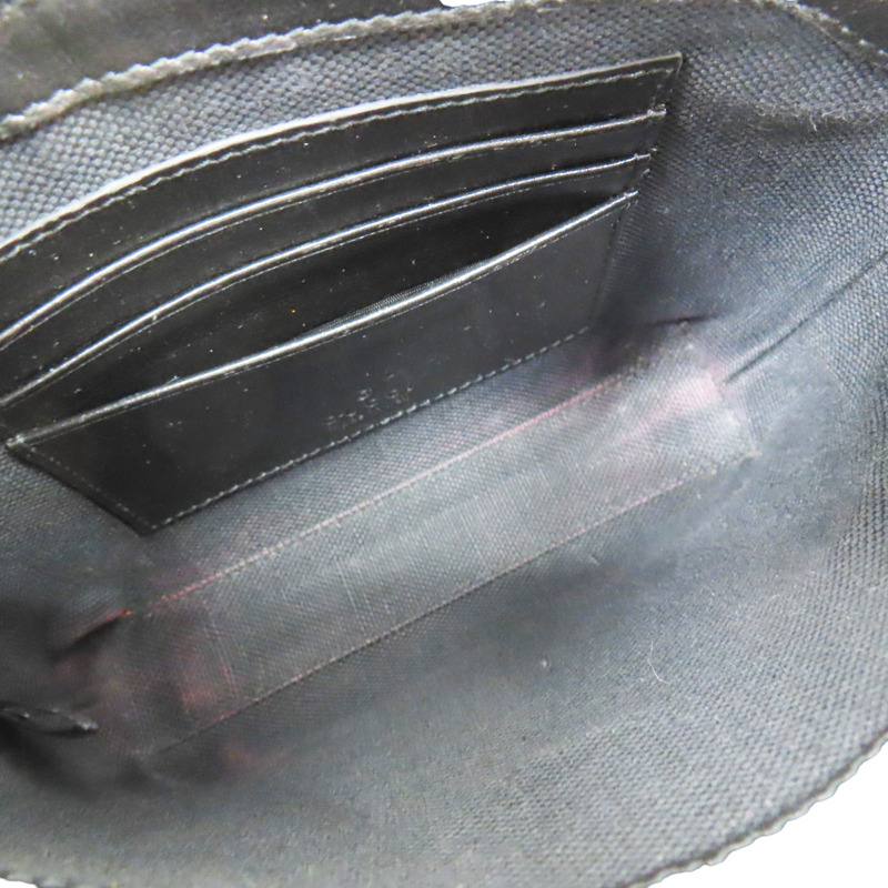 黑色 PVC塗層帆布 肩背包【GUCCI 古馳】 723306-4