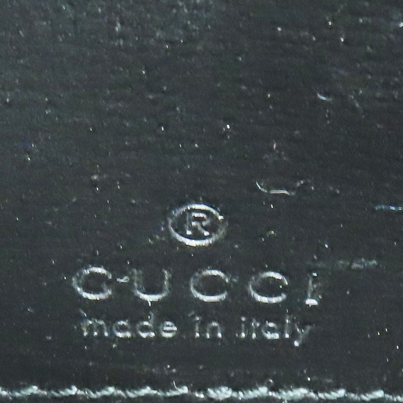 黑色 PVC塗層帆布 肩背包【GUCCI 古馳】 723306-5