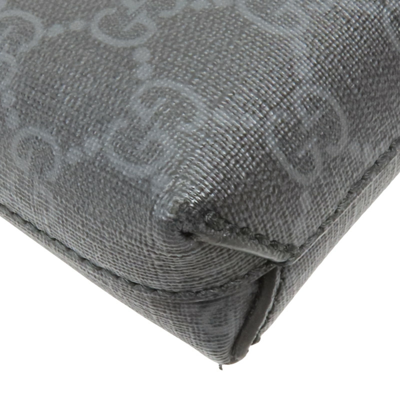 黑色 PVC塗層帆布 肩背包【GUCCI 古馳】 723306-8