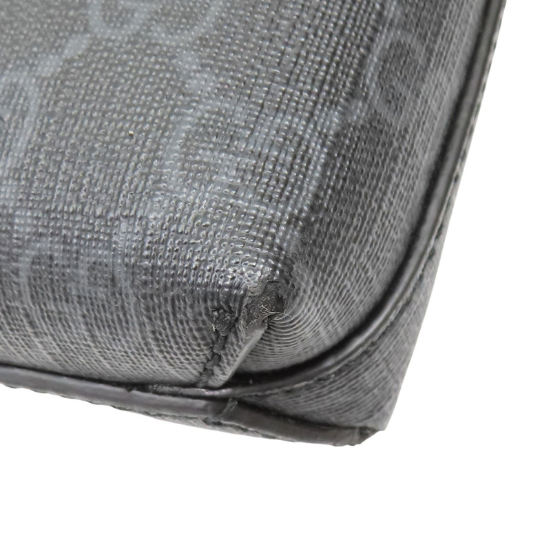 黑色 PVC塗層帆布 肩背包【GUCCI 古馳】 723306-11