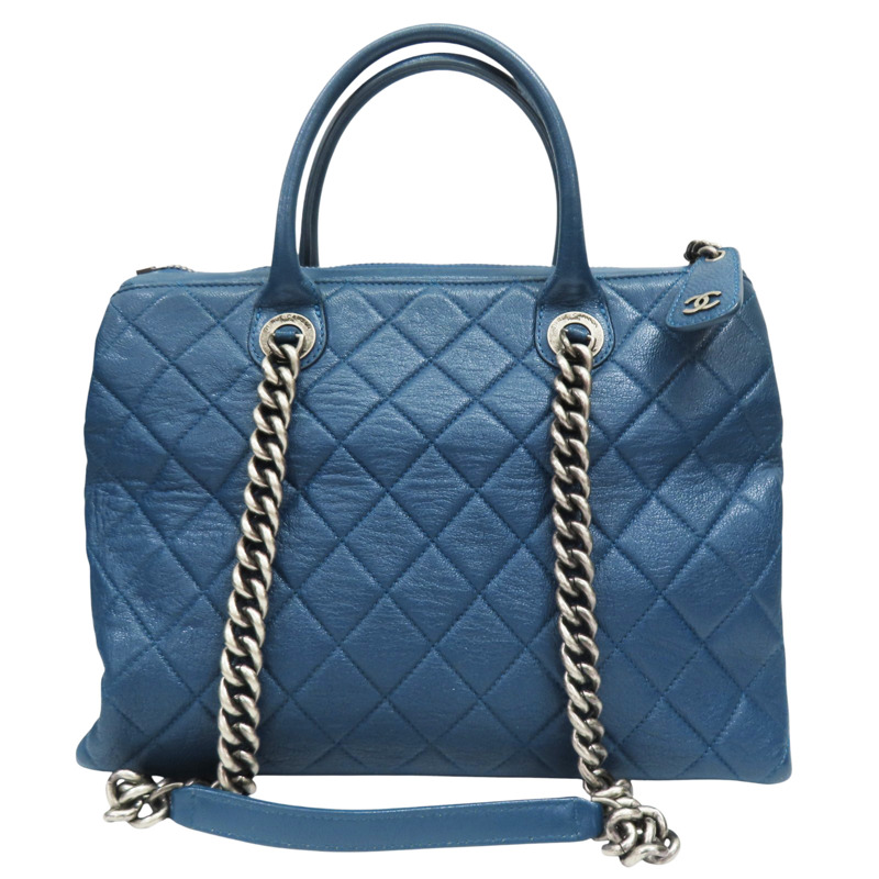藍色 牛皮 兩用包【CHANEL 香奈兒】-1