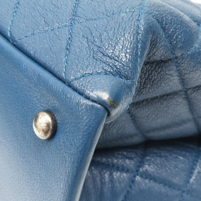 藍色 牛皮 兩用包【CHANEL 香奈兒】-12